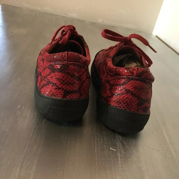 Portofino Comfort Shoes Womens  Pattern Leather Sneakers Red SZ 38 EUR - Picture 10 of 16